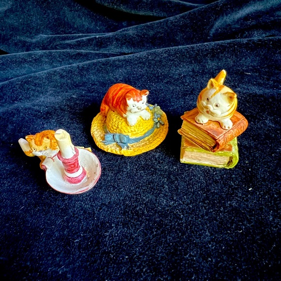 3 Lot of Peter Fagan cat figurines. Hand painted and crafted in Scotland. - Picture 1 of 10